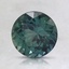 6.8mm Unheated Teal Round Sapphire, smalltop view