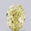 1.13 Ct. Fancy Intense  Yellow Oval Lab Grown Diamond