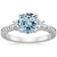 18K White Gold Antique Scroll Three Stone Trellis Diamond Ring (1/3 ct. tw.), smalltop view