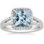 18K White Gold Fortuna Halo Diamond Ring (1/2 ct. tw.), smalltop view