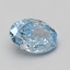 3.10 Ct. Fancy Vivid Blue Oval Lab Grown Diamond