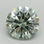 3.31 Ct. Fancy Vivid Green Round Lab Grown Diamond