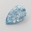 2.56 Ct. Fancy Vivid  Blue Pear Lab Grown Diamond