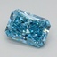 1.09 Ct. Fancy Vivid Blue Radiant Lab Grown Diamond