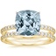 18KY Aquamarine Luxe Petite Shared Prong Diamond Bridal Set (3/4 ct. tw.), smalltop view