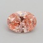 1.01 Ct. Fancy Intense Pink Oval Lab Grown Diamond