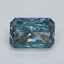 2.03 Ct. Fancy Vivid Malibu Blue Radiant Lab Grown Diamond