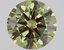 1.52 Ct. Fancy Vivid Green Round Lab Grown Diamond