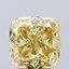 3.09 Ct. Fancy Intense  Yellow Cushion Lab Grown Diamond