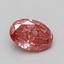0.74 Ct. Fancy Vivid Pink Oval Lab Grown Diamond