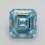 5.02 Ct. Fancy Vivid Blue Asscher Lab Grown Diamond