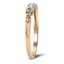 The Iesha Ring, smalltop view on a hand