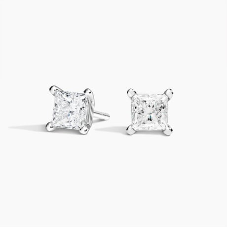 Princess Lab Grown Diamond Stud Earrings