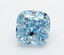 2.50 Ct. Fancy Vivid  Blue Cushion Lab Grown Diamond