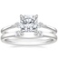 Platinum Cometa Diamond Ring with Wren Diamond Open Ring