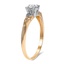 The Aysel Ring, smalltop view on a hand