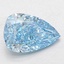 2.00 Ct. Fancy Vivid Blue Pear Lab Grown Diamond