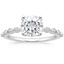 18K White Gold Marseille Half Coverage Diamond Ring (1/4 ct. tw.), smalltop view