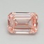1.55 Ct. Fancy Vivid Pink Emerald Lab Grown Diamond