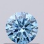 0.48 Ct. Fancy Vivid Blue Round Lab Grown Diamond