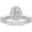 18KW Moissanite Vienna Diamond Bridal Set (1/2 ct. tw.), smalltop view
