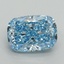 2.08 Ct. Fancy Vivid Blue Cushion Lab Grown Diamond
