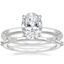18K White Gold Alula Diamond Ring with Petra Diamond Ring
