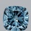 2.59 Ct. Fancy Vivid Blue Cushion Lab Grown Diamond