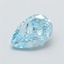 1.33 Ct. Fancy Vivid Blue Pear Lab Grown Diamond
