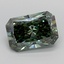 3.01 Ct. Fancy Vivid  Green Radiant Lab Grown Diamond