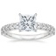 18K White Gold Valeria Diamond Ring, smalltop view
