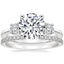 18K White Gold Serena Diamond Ring (1/3 ct. tw.) with Luxe Sia Diamond Open Ring (1/5 ct. tw.)