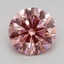 1.11 Ct. Fancy Vivid Pink Round Lab Grown Diamond