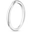 18K White Gold Grace Contoured Ring, smallside view