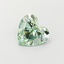 1.06 Ct. Fancy Vivid Green Heart Lab Grown Diamond