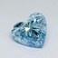 2.44 Ct. Fancy Vivid Blue Heart Lab Grown Diamond