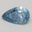 0.58 Ct. Fancy Vivid Blue Pear Lab Grown Diamond
