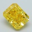 2.68 Ct. Fancy Vivid Yellow Radiant Lab Grown Diamond