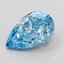 1.26 Ct. Fancy Vivid  Blue Pear Lab Grown Diamond
