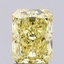 1.59 Ct. Fancy Vivid  Yellow Radiant Lab Grown Diamond