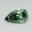 3.07 Ct. Fancy Vivid Green Pear Lab Grown Diamond