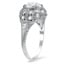 The Uzuri Ring, smalltop view on a hand