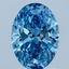1.51 Ct. Fancy Vivid Blue Oval Lab Grown Diamond