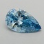 0.53 Ct. Fancy Vivid Blue Pear Lab Grown Diamond