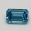 0.80 Ct. Fancy Vivid Blue Emerald Lab Grown Diamond