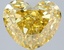 3.54 Ct. Fancy Vivid Yellow Heart Lab Grown Diamond