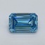 0.96 Ct. Fancy Vivid Malibu Blue Emerald Lab Grown Diamond