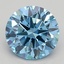 1.18 Ct. Fancy Vivid Blue Round Lab Grown Diamond