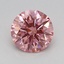 0.61 Ct. Fancy Vivid Pink Round Lab Grown Diamond