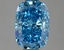 1.10 Ct. Fancy Vivid Blue Cushion Lab Grown Diamond